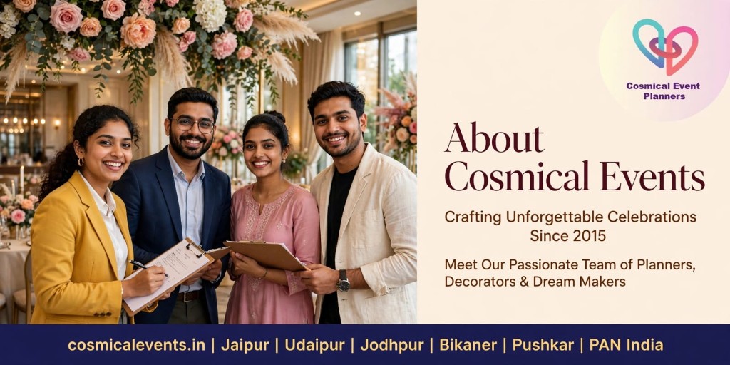 About Cosmical Events — wedding and event planners in Udaipur